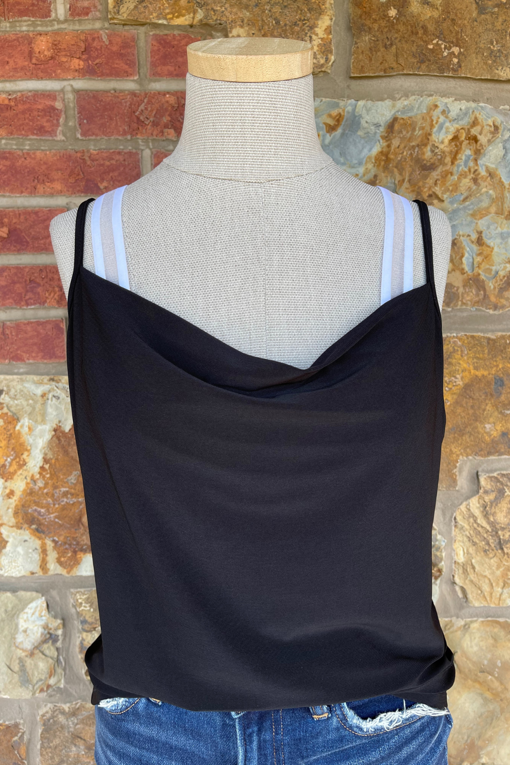 Seamless Padded Bra w Sheer Strap