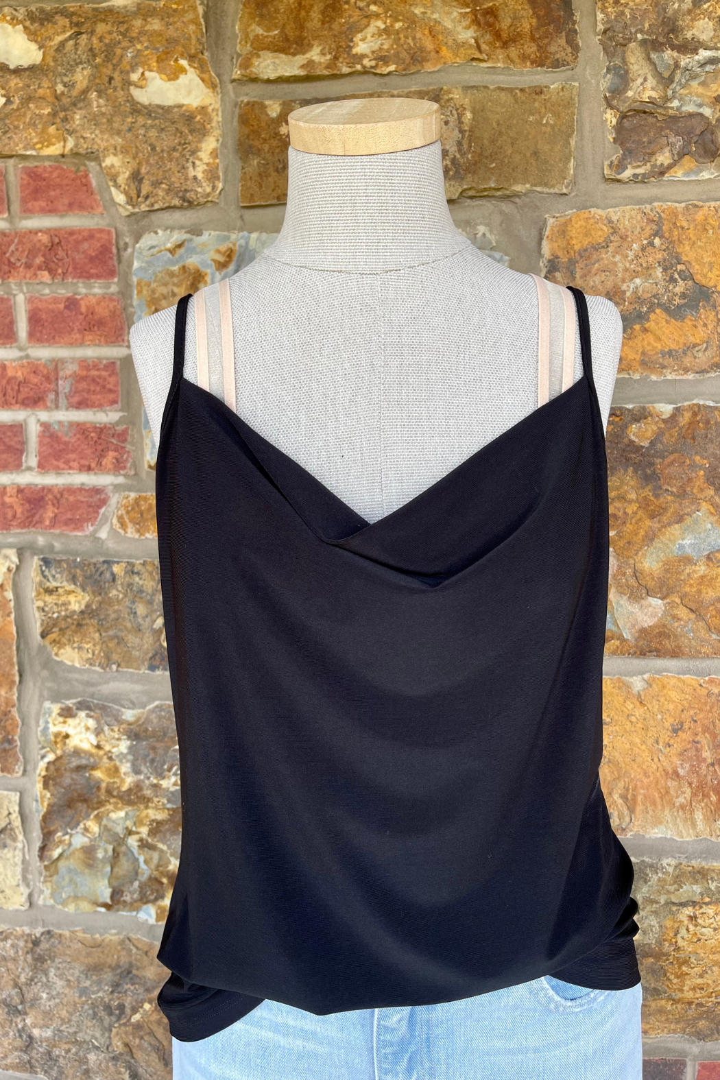 Seamless Padded Bra w Sheer Strap