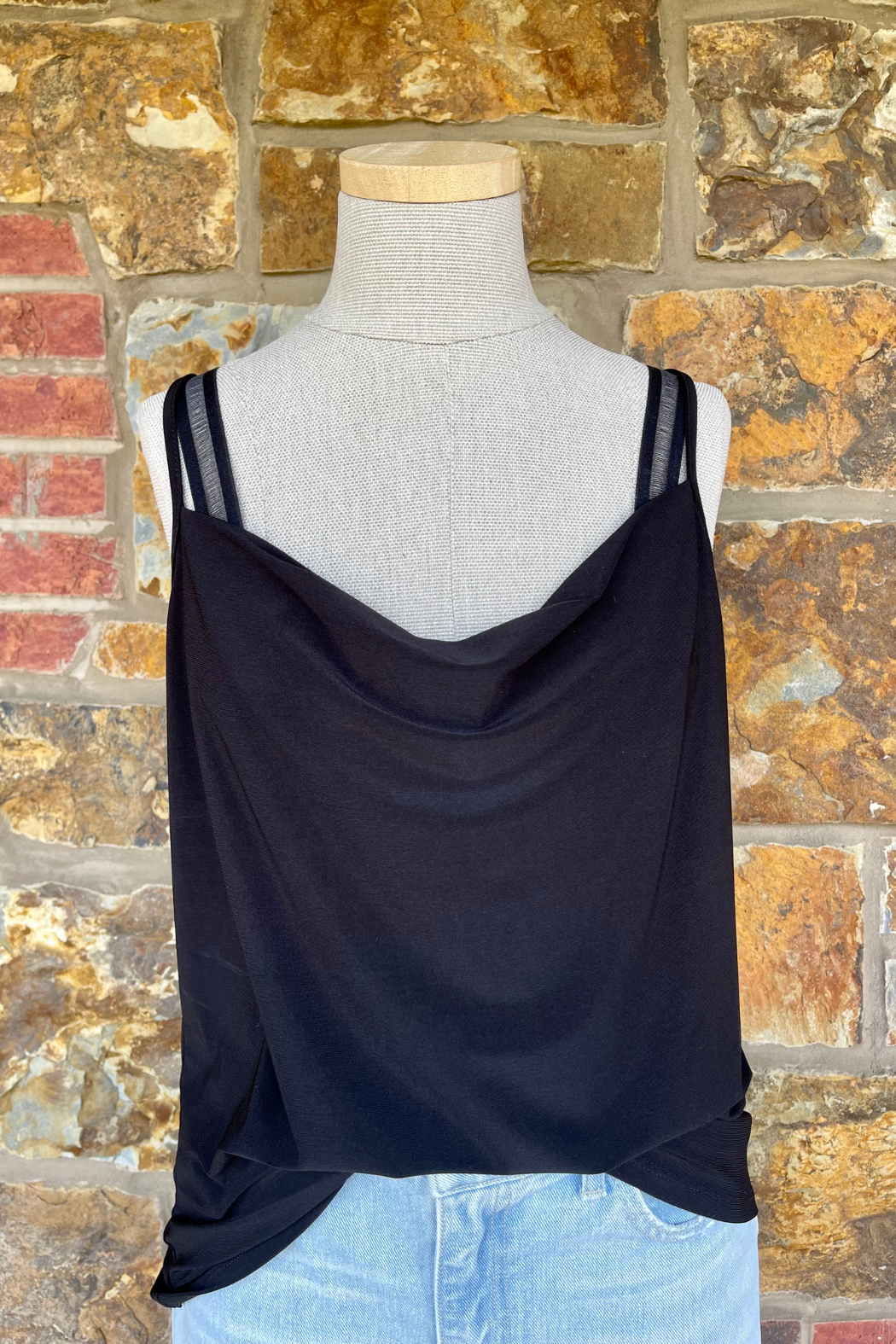 Seamless Padded Bra w Sheer Strap