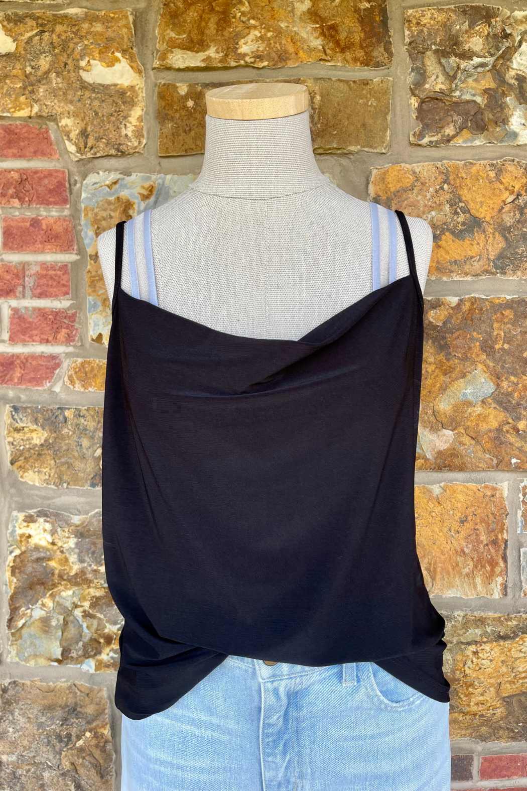 Seamless Padded Bra w Sheer Strap