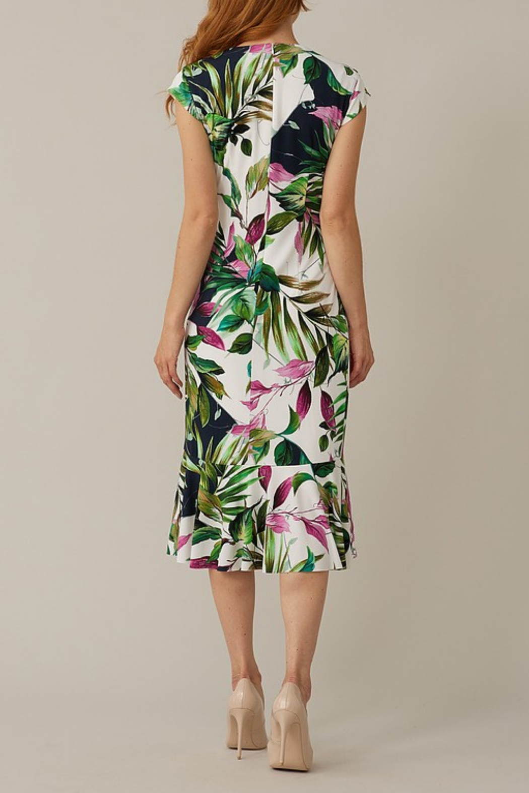 Tropical Wrap Style Dress