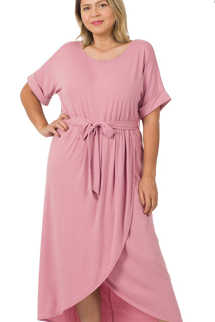 Belted Tulip Dress