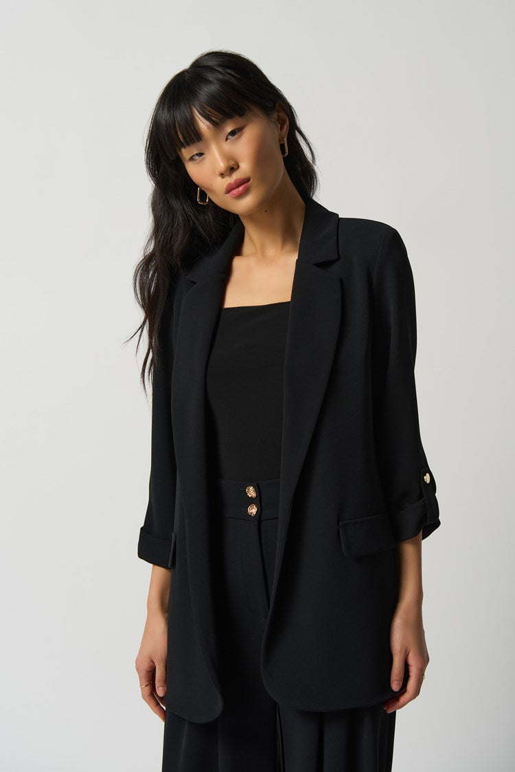 Notched Collar Blazer