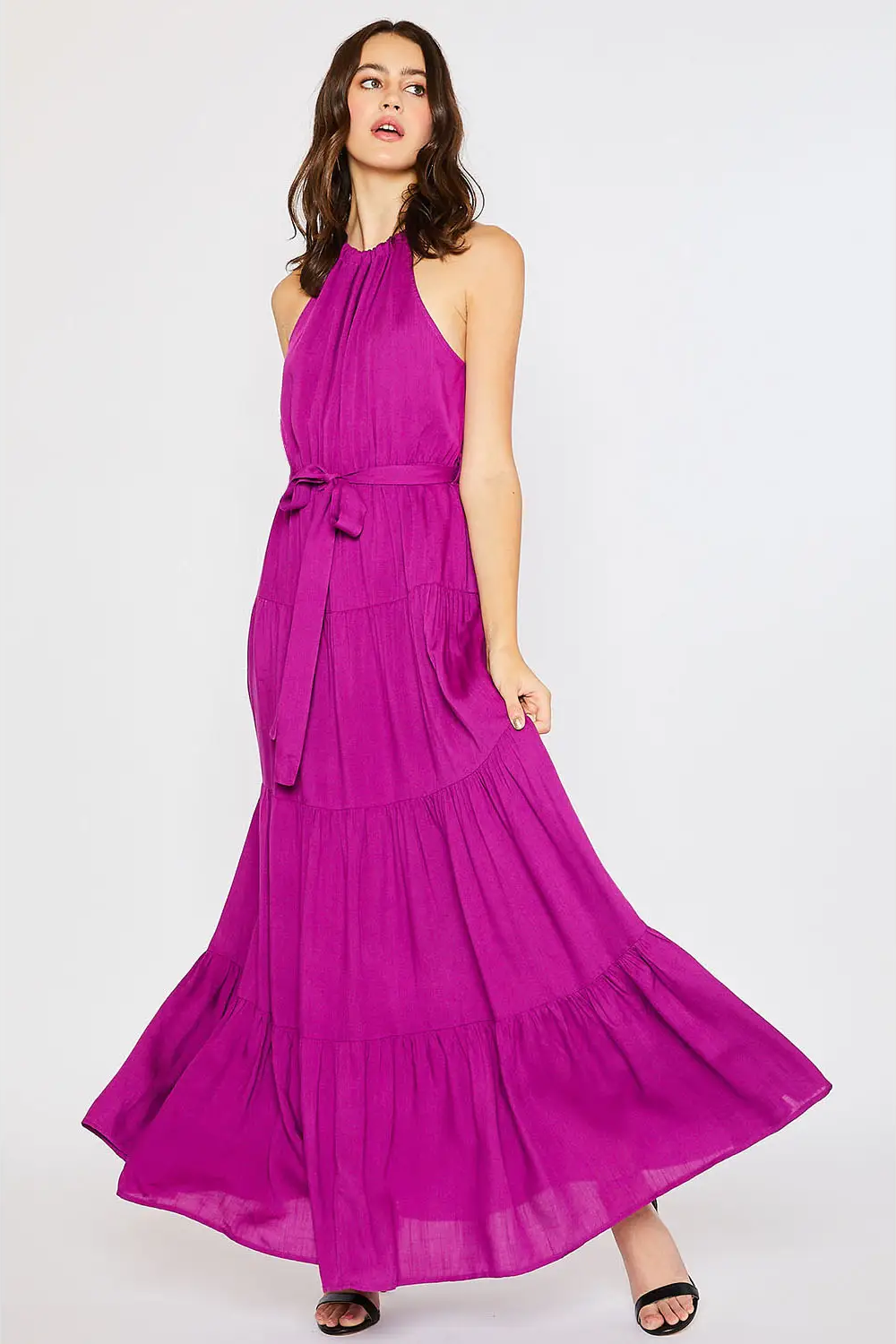 Orchid Tiered Maxi Dress