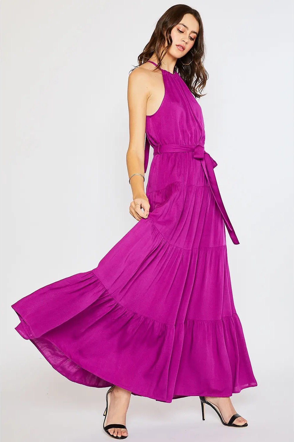 Orchid Tiered Maxi Dress