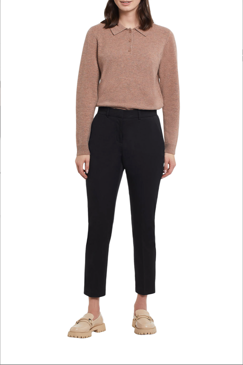 Signature Slim Ankle Pant - Black