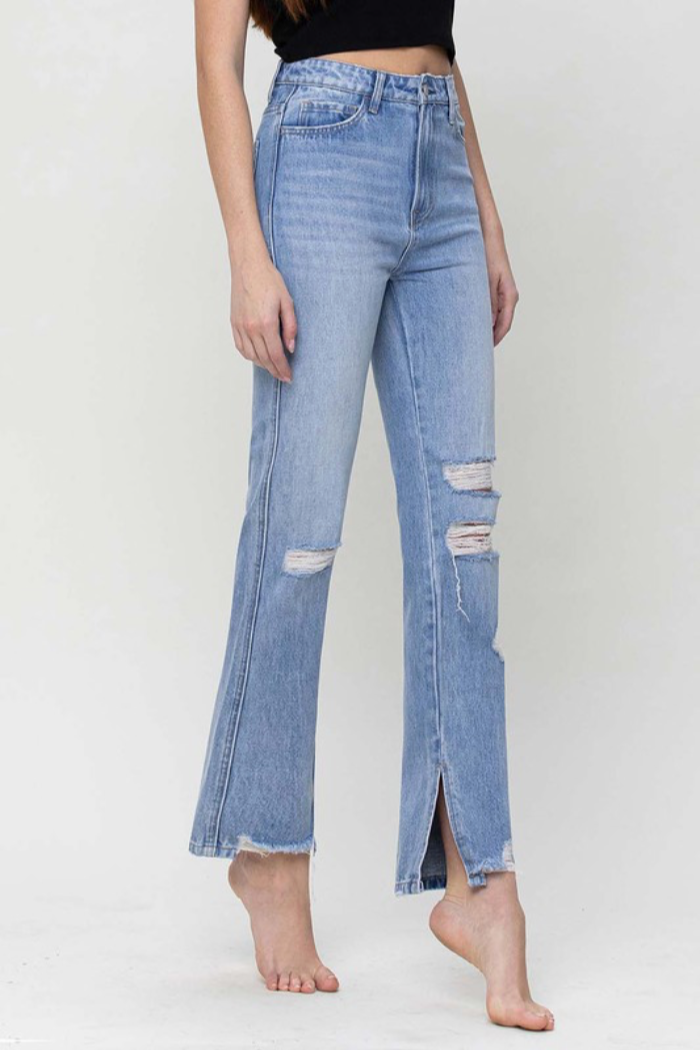 Super High Rise Straight Leg Jeans