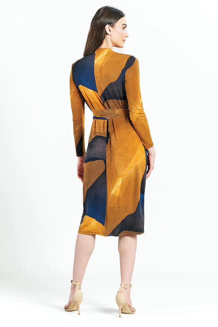 Tie-waist Pocket Midi-Dress