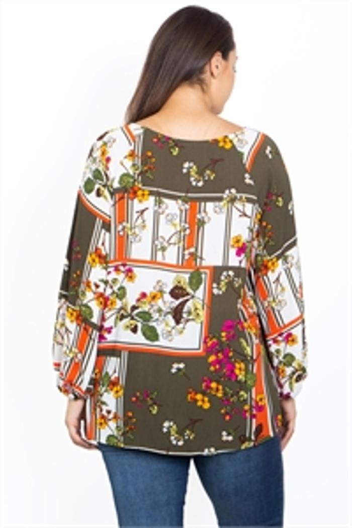 Olive With Flower Print