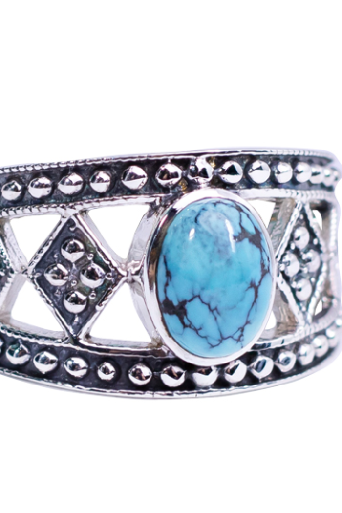 Turquoise Tribalism Unisex Ring