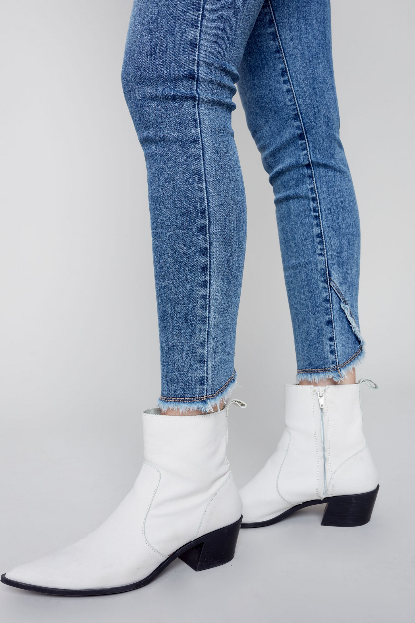 Tulip Hem Fringe Jean