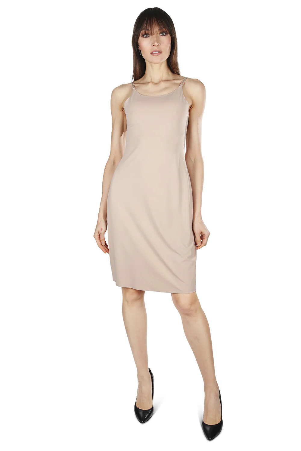 Bonded cami slip dress