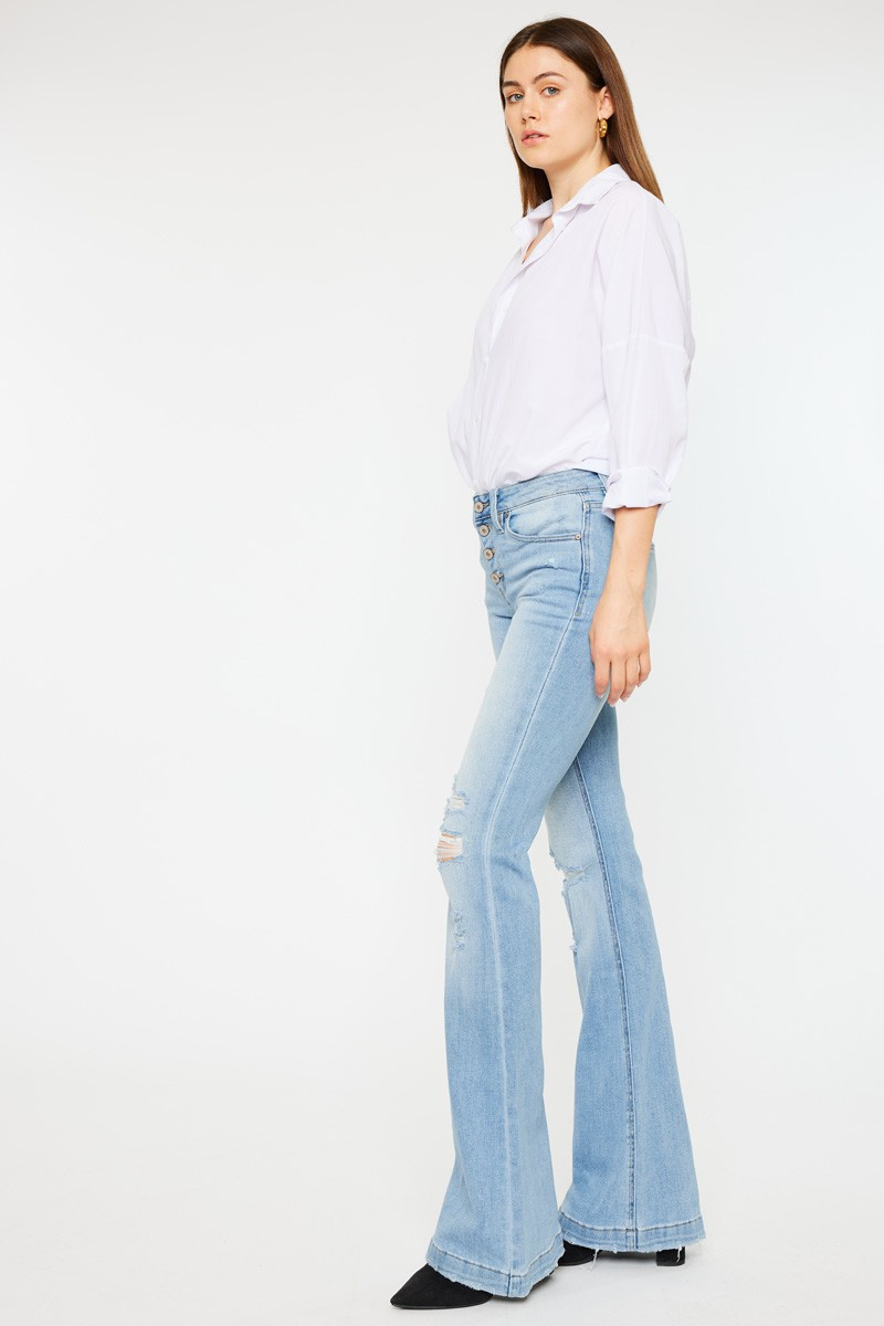 All The Rage Mid Rise Denim Flare
