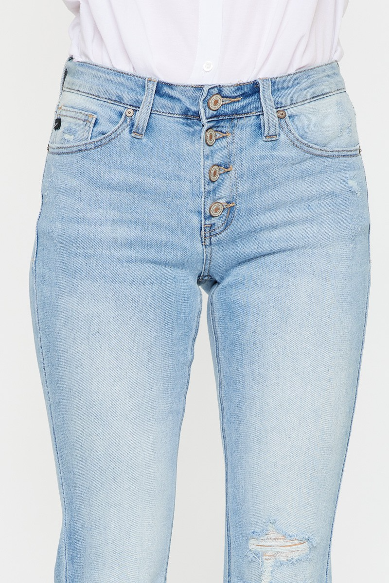 All The Rage Mid Rise Denim Flare
