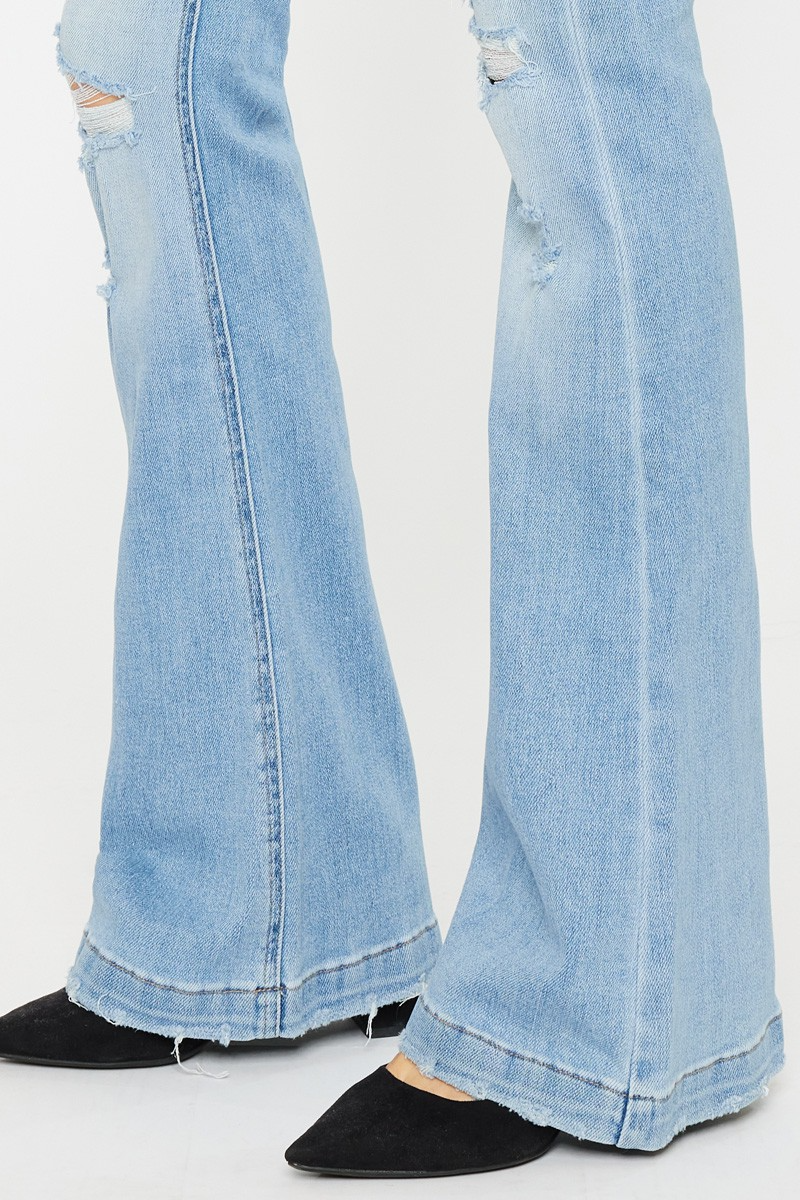 All The Rage Mid Rise Denim Flare