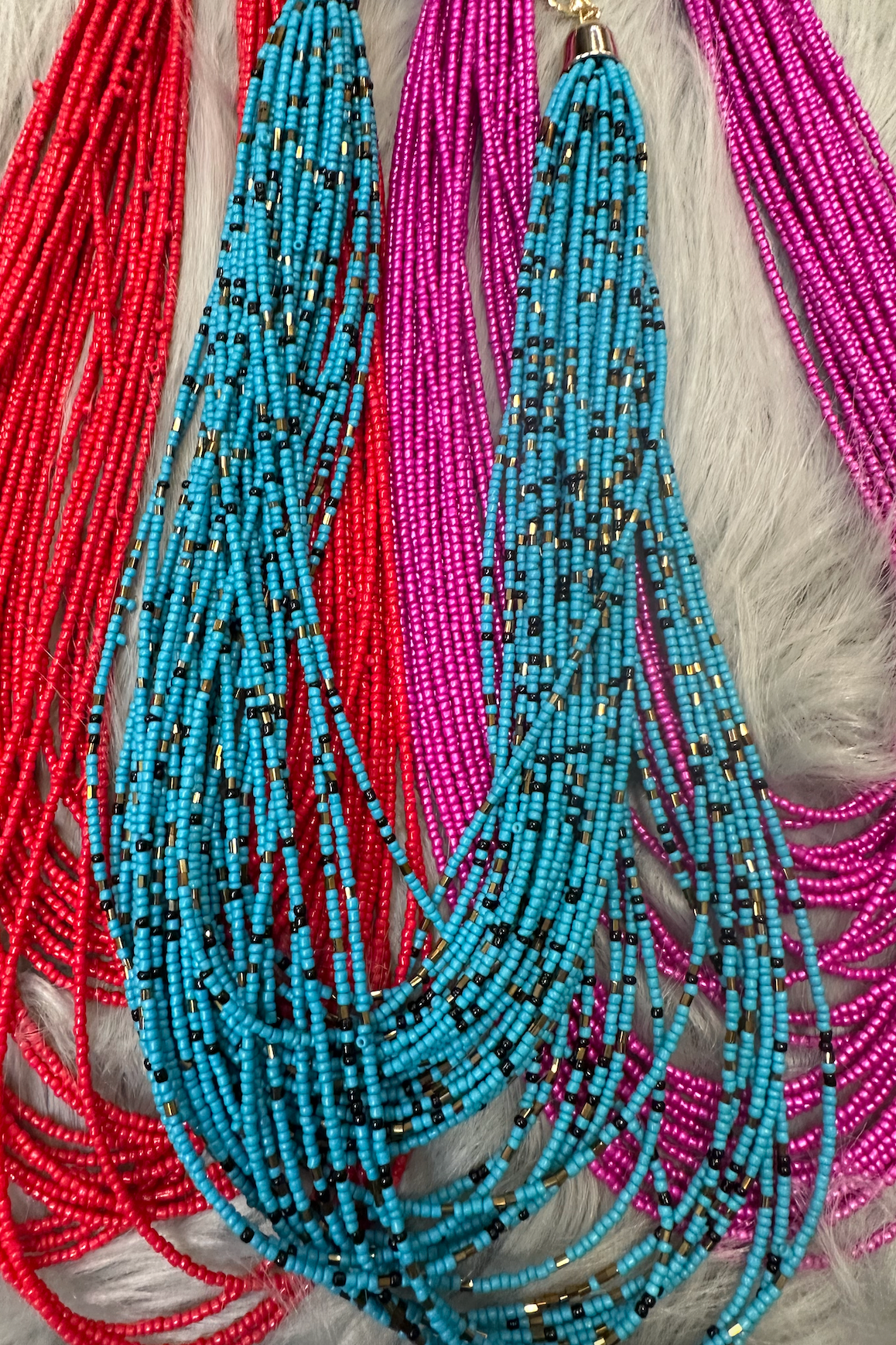 Beaded Layered Statement Necklace