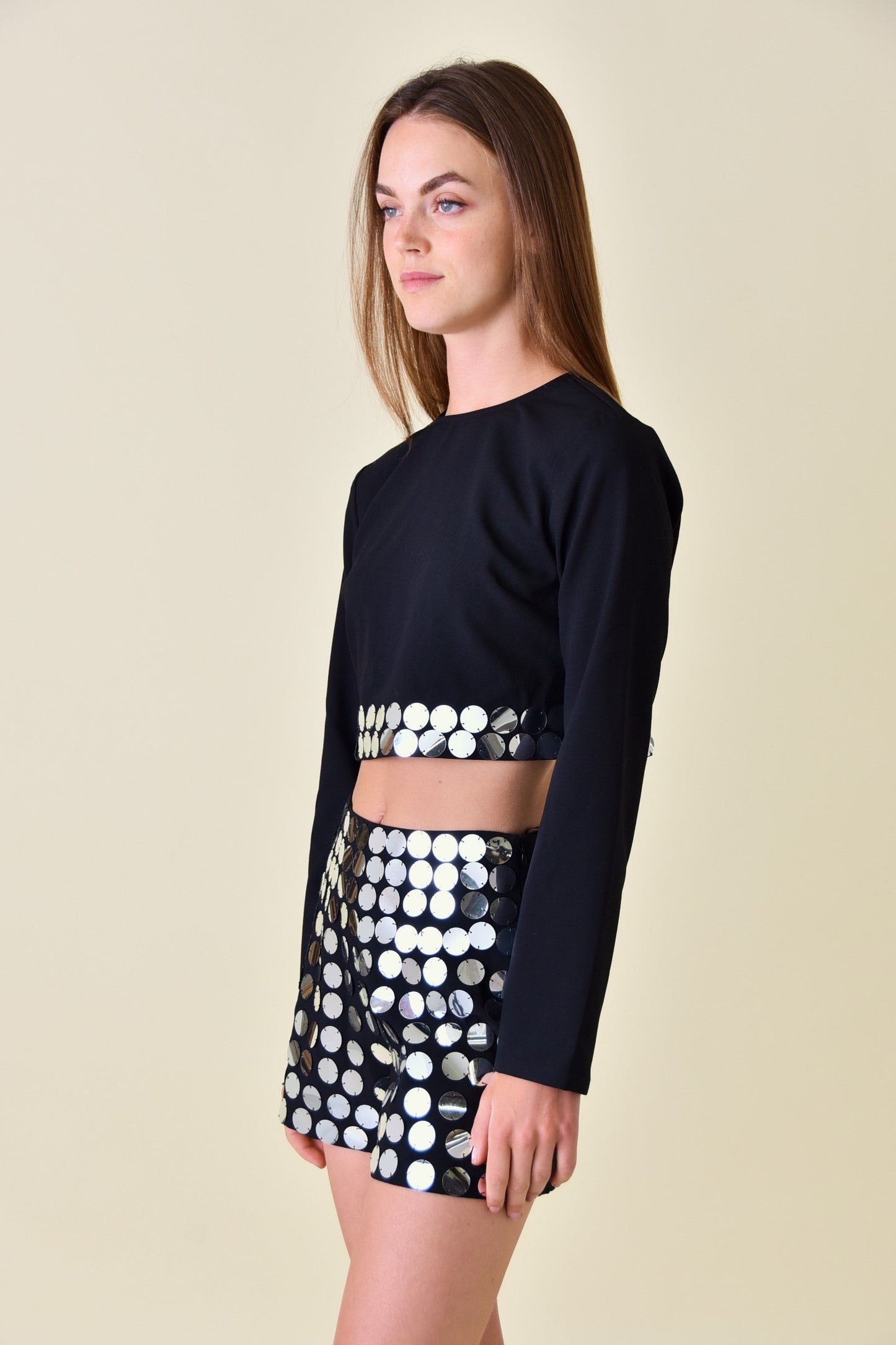 Sequin Hem Top