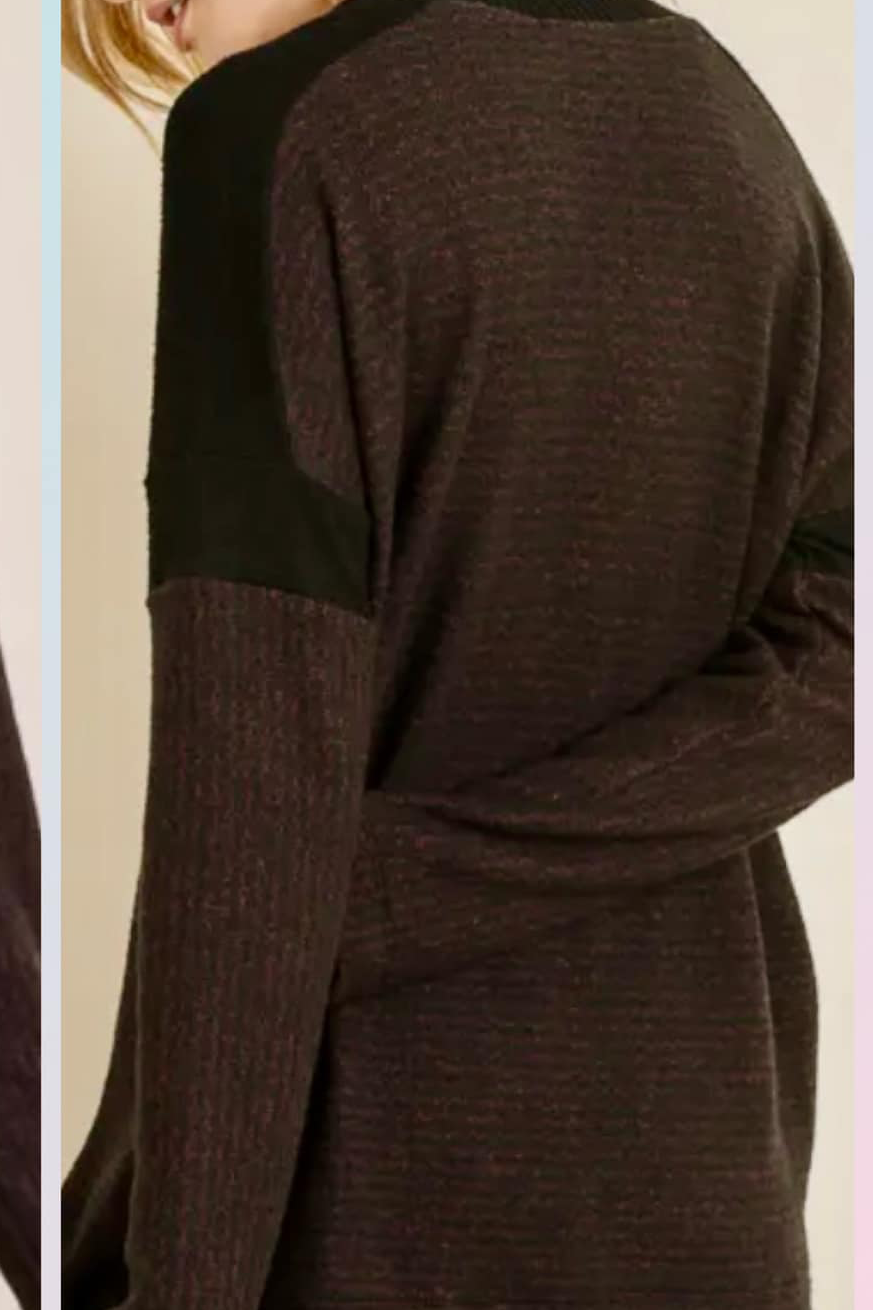 V Neck Hacci Top