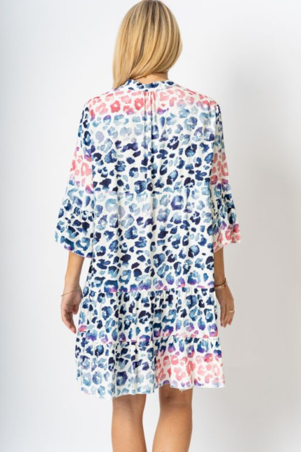 Baby Doll Cheetah Print Multi-Color Dress