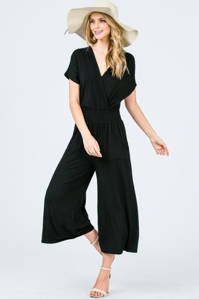 V Neck Jumpsuit