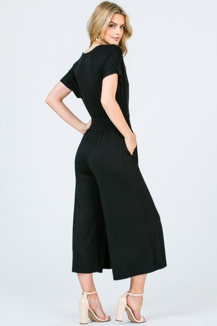 V Neck Jumpsuit