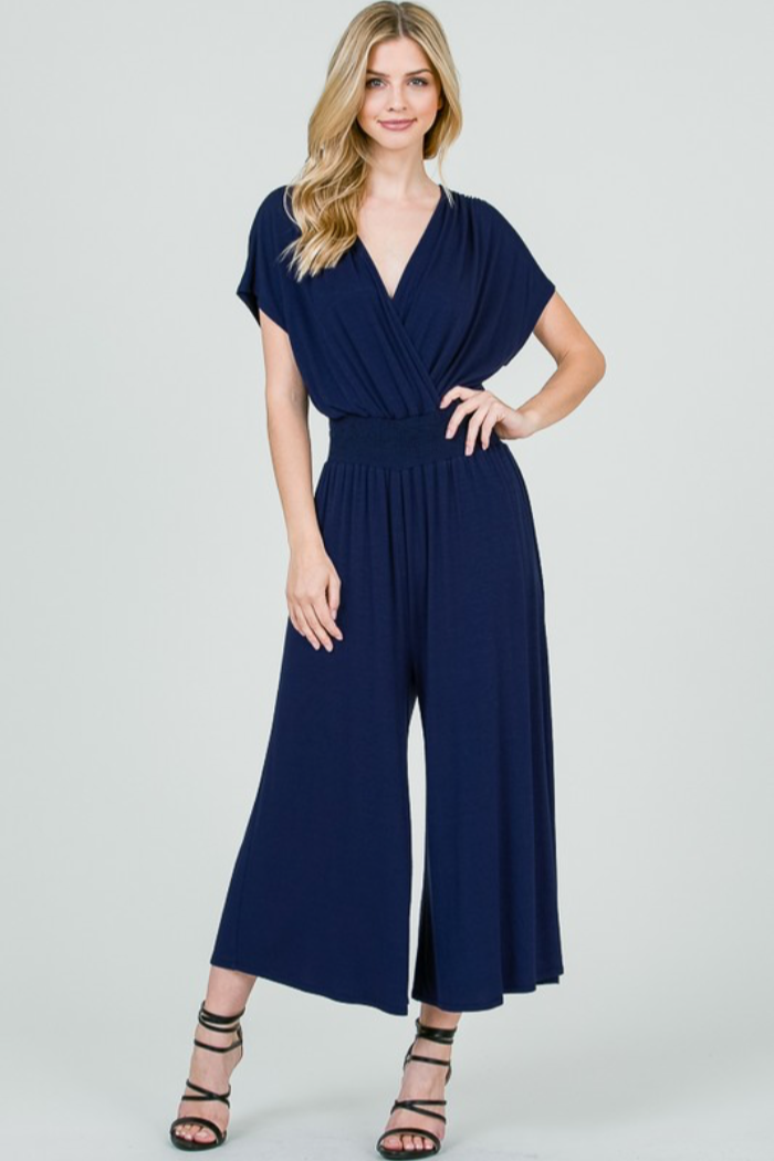 V Neck Jumpsuit
