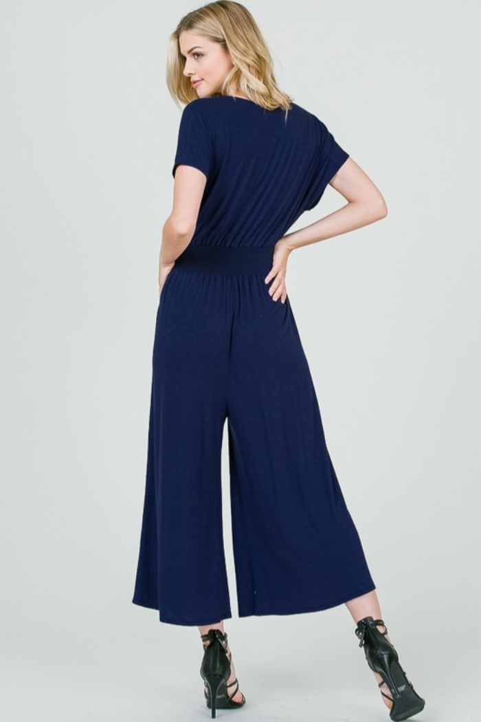 V Neck Jumpsuit