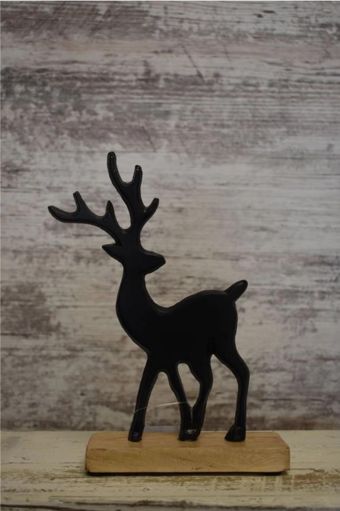 Aluminum Black Reindeer 6.25x8in