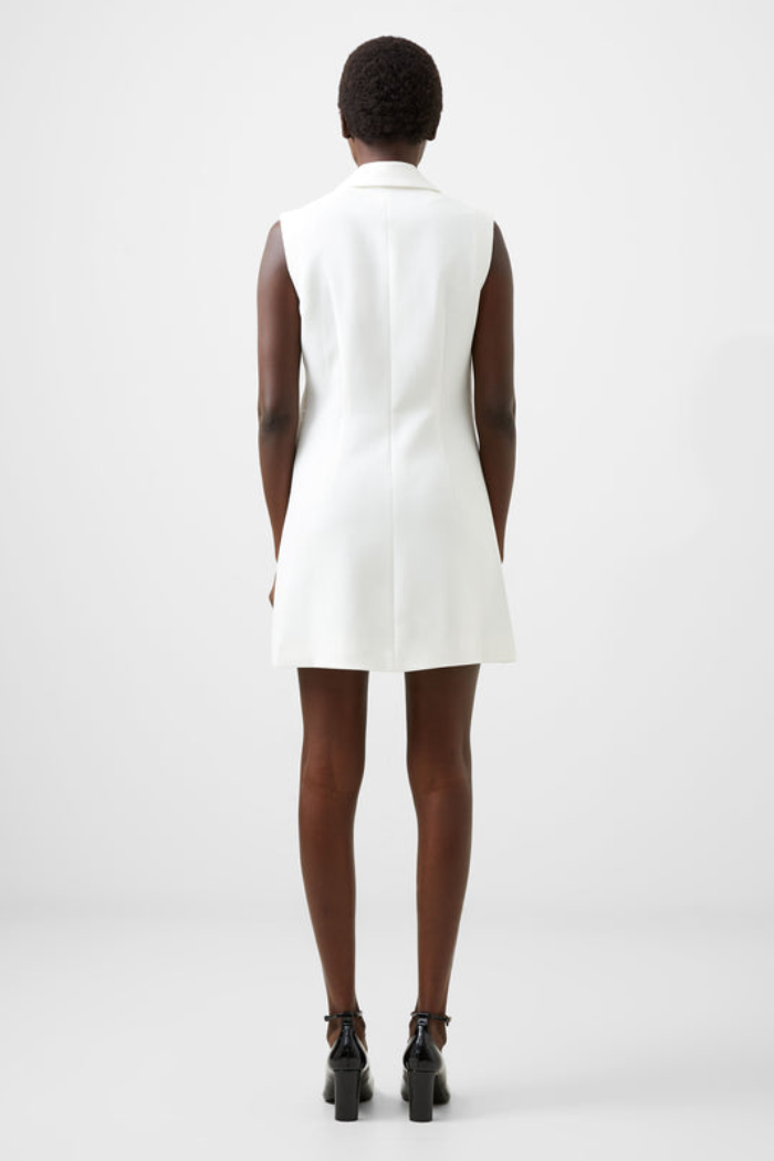 Whisper Sleeveless Tux Dress- Summer White