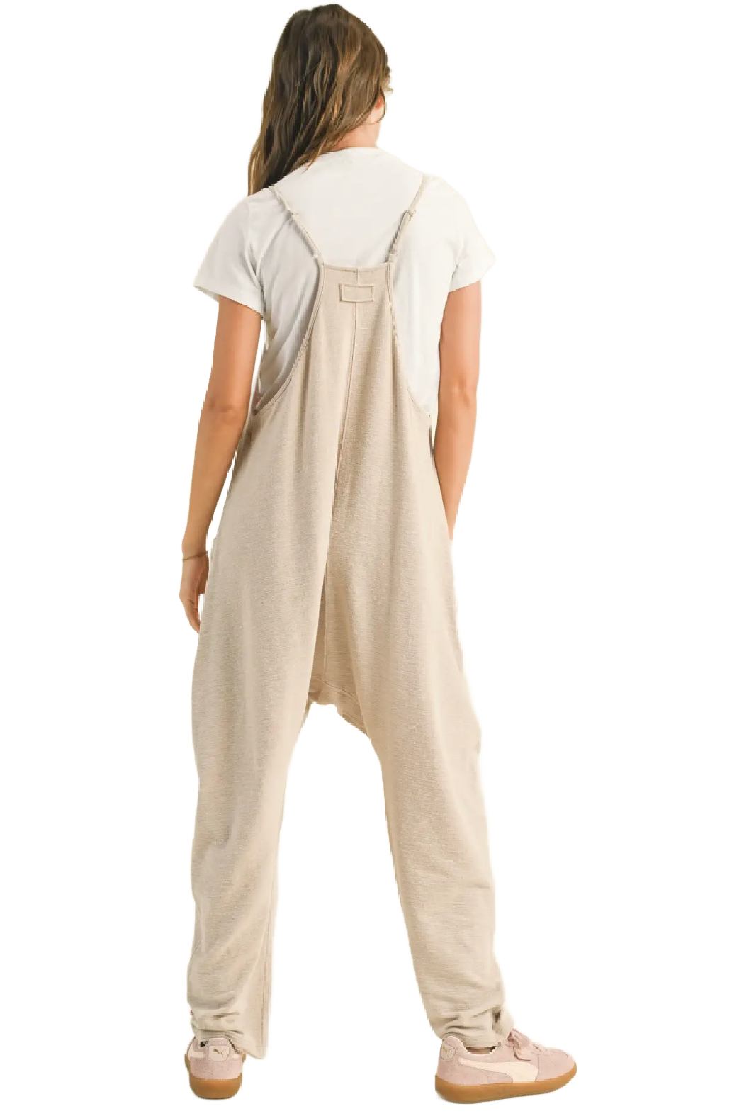 Textured Fabric Loose Fit Jumpsuit