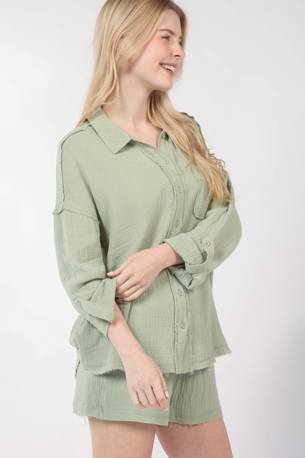 Buttoned in Cotton Set