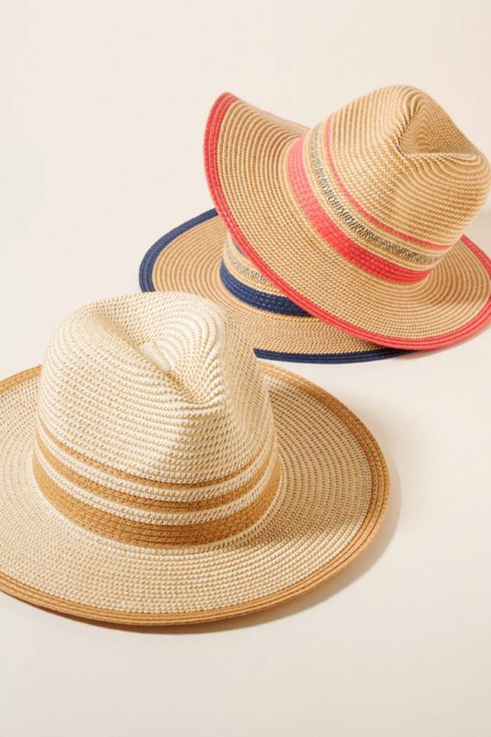 Stripe Panama Hat