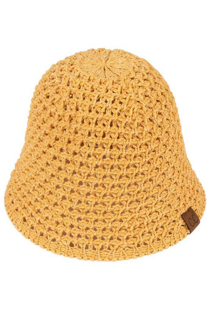 C.C Solid Knit Bucket Hat
