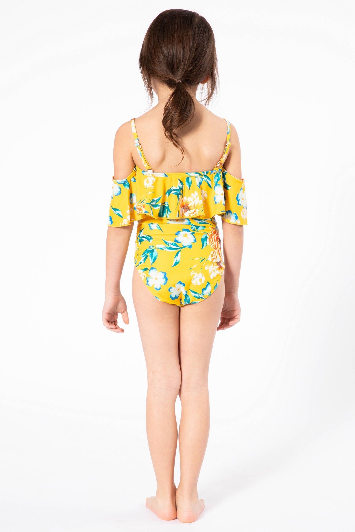 Off Shoulder & Ruffled 1 Pc Upf50+