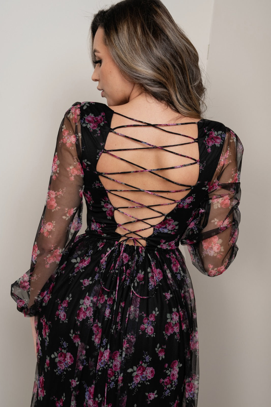 Black Floral Dress