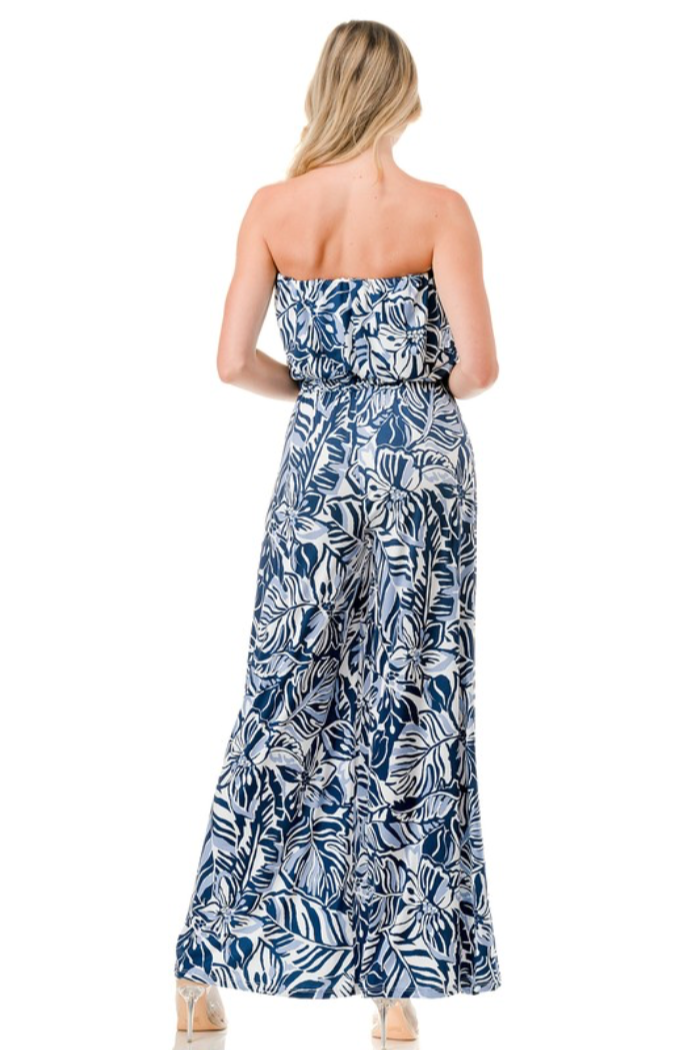 Wide Leg Jumpsuit Print