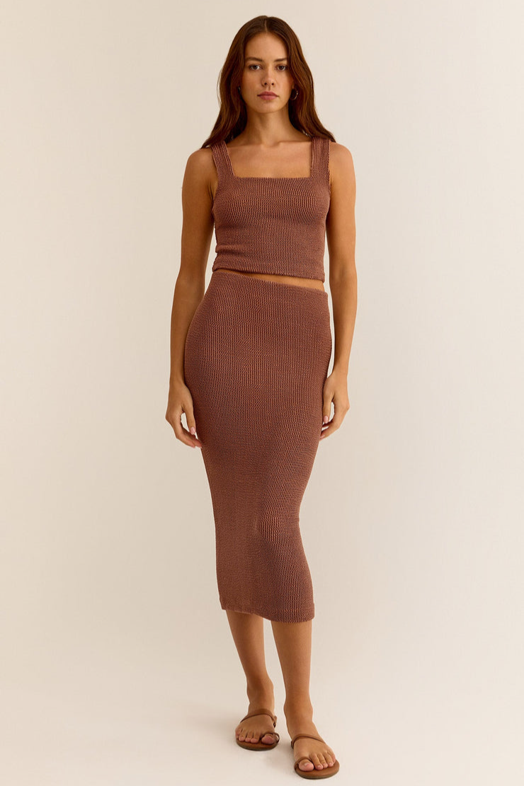 Andez Crinkle Stretch Knit Tank