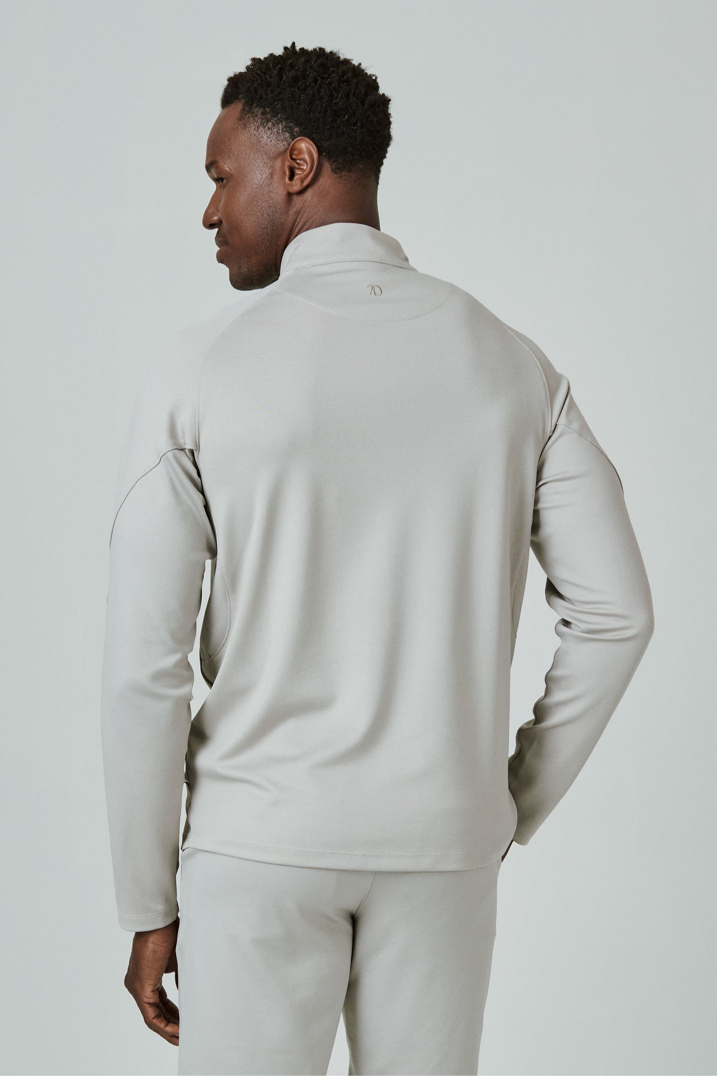 A Game Quarter Zip Pull Over - Tan