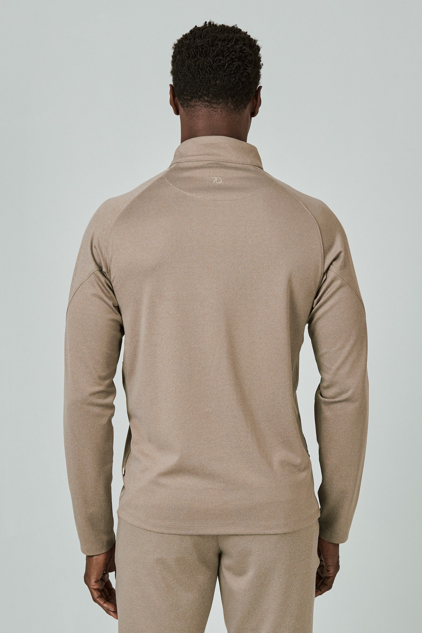 A Game Quarter Zip Pull Over - Khaki
