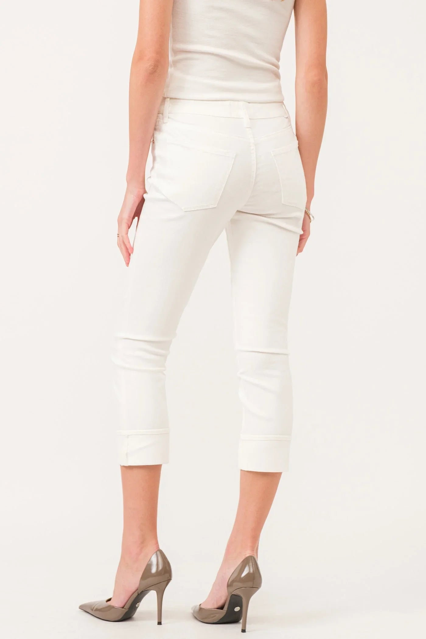 Blaire High Rise Cuffed Slim Straight Jeans