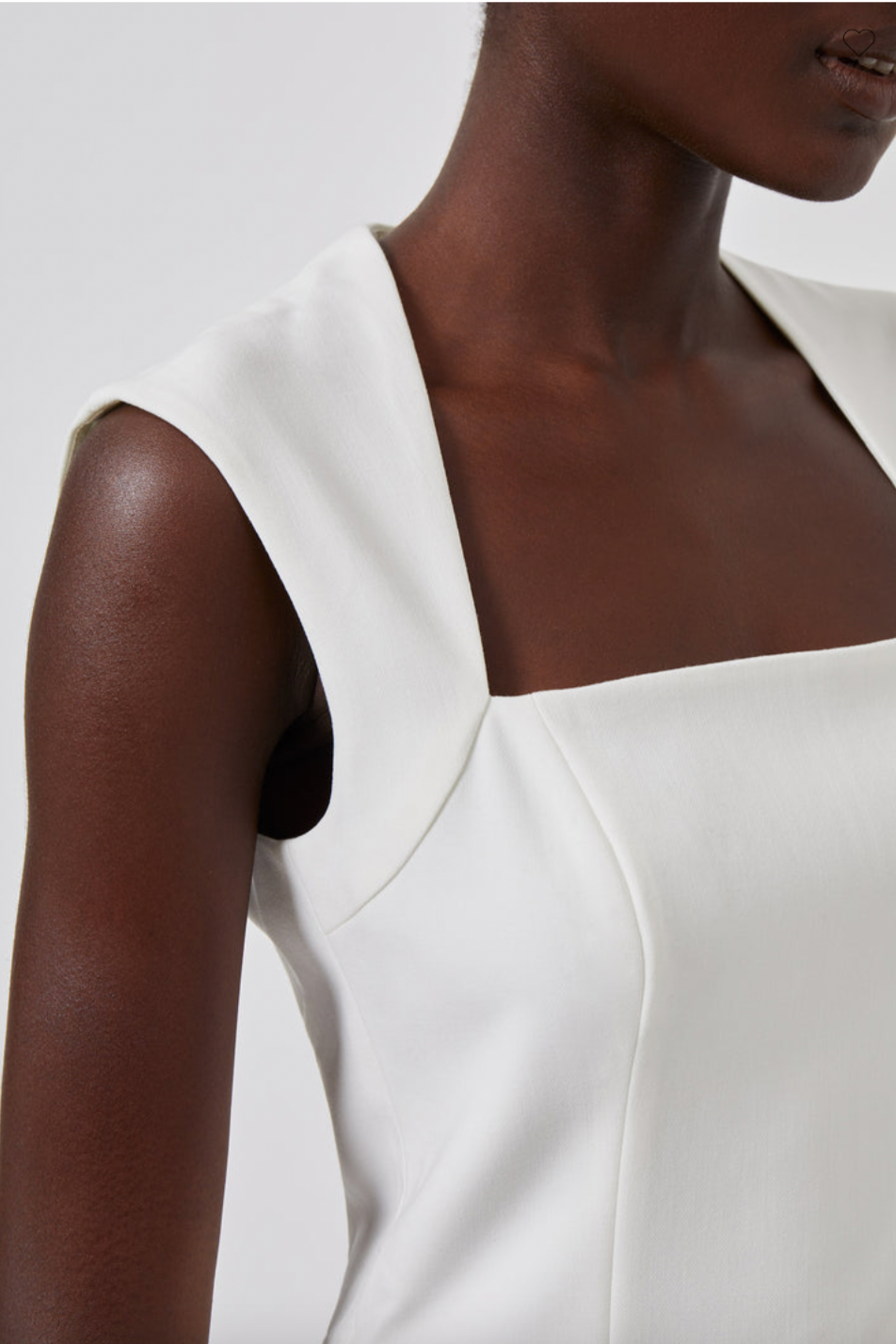 Whisper Ruth Square Neck Dress - White