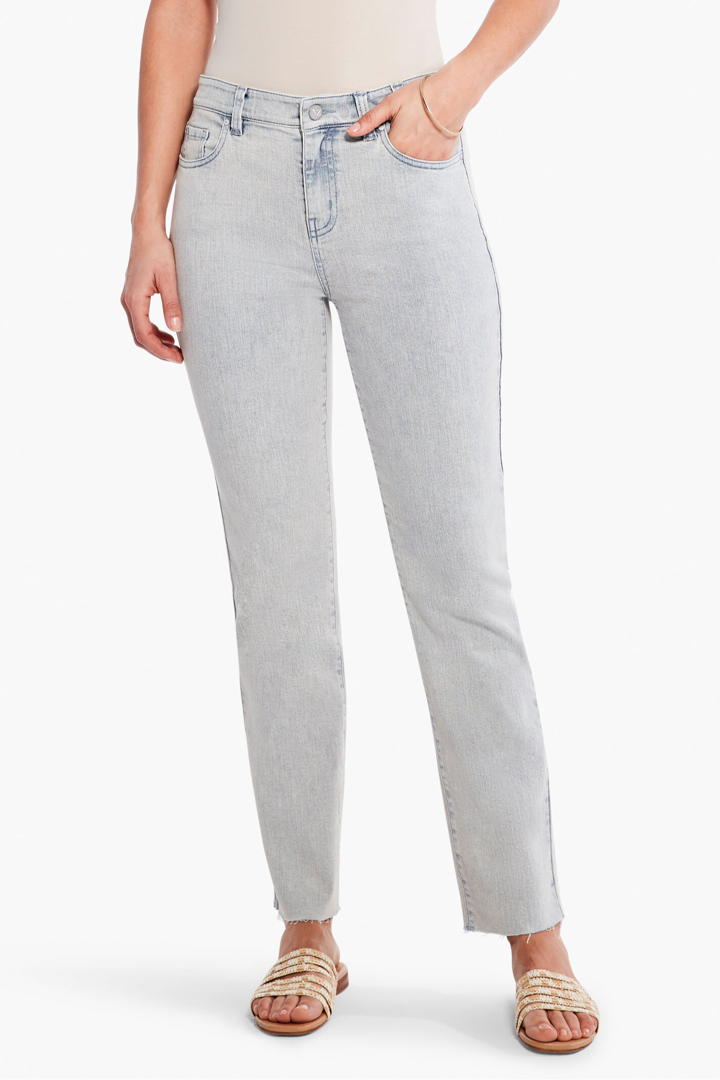 Nic + Zoe Mid Rise Straight Ankle Jeans