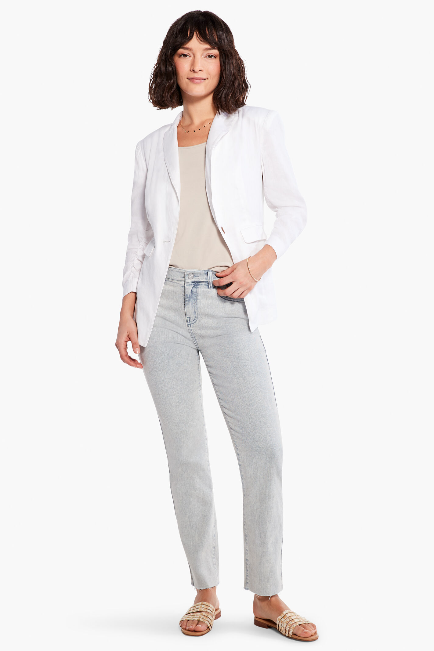 Nic + Zoe Mid Rise Straight Ankle Jeans