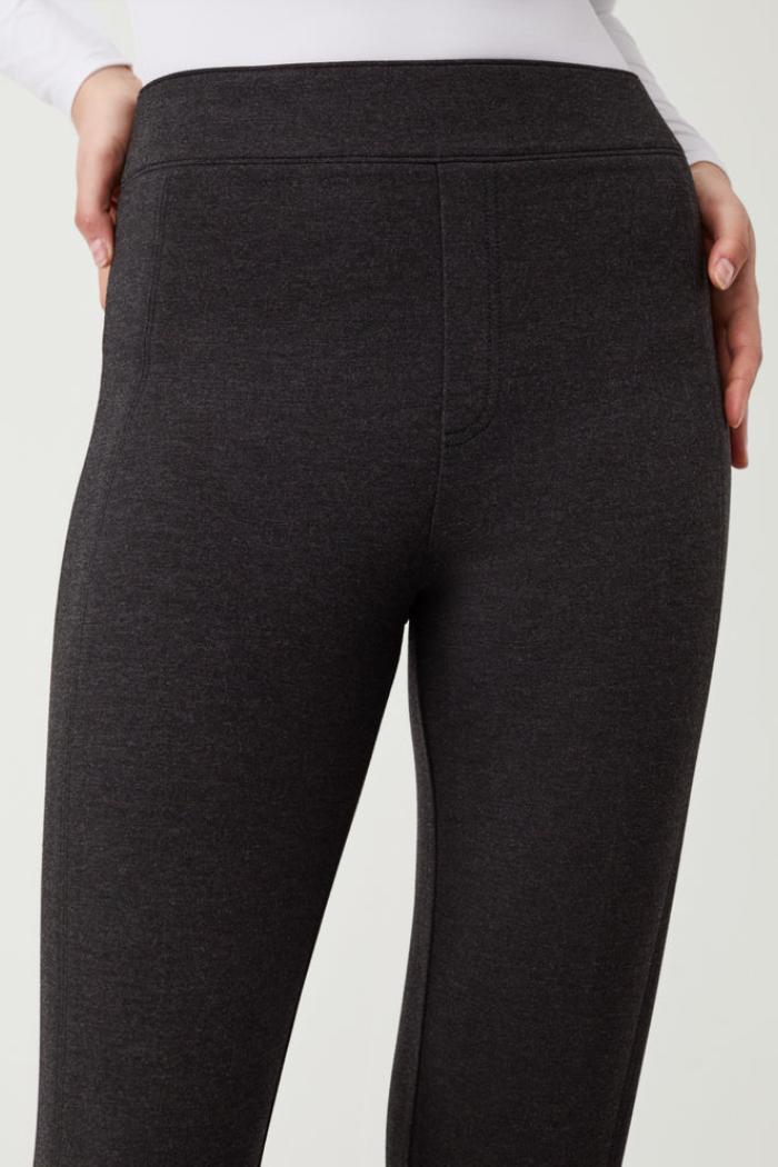 The Perfect Pant Slim Straight- Charcoal Heather