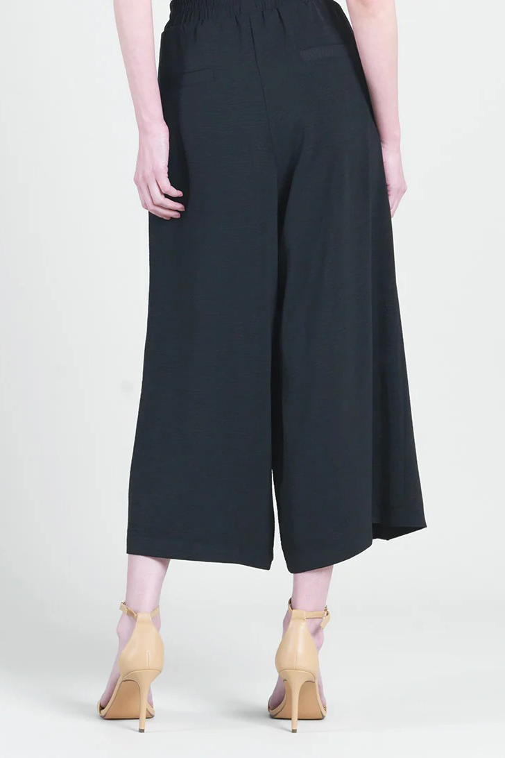 Textured Pocket Culotte Pant