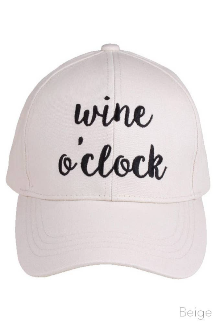 C.C Wine O'Clock Baseball Cap