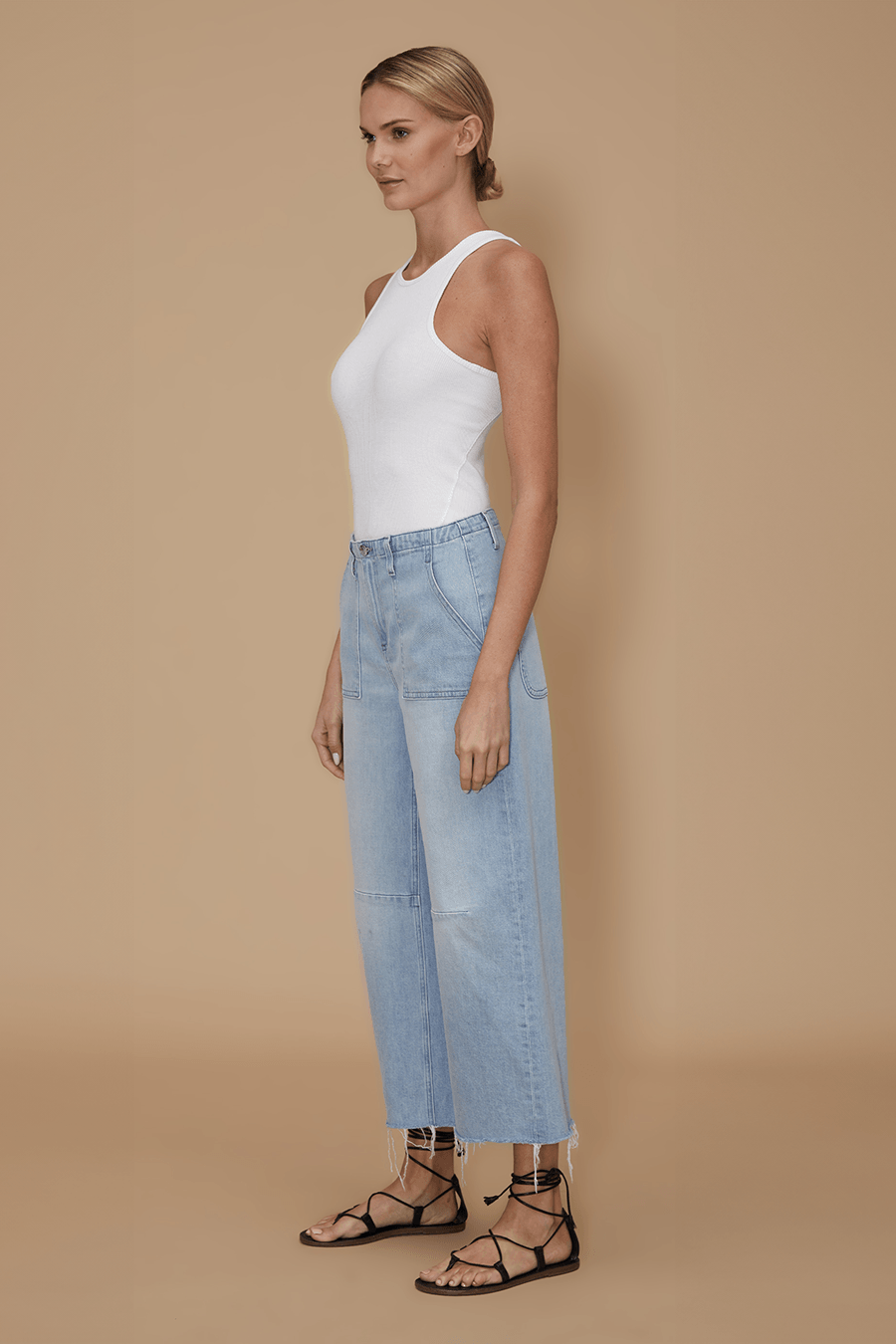 Utility Barrel Jean- Birdie