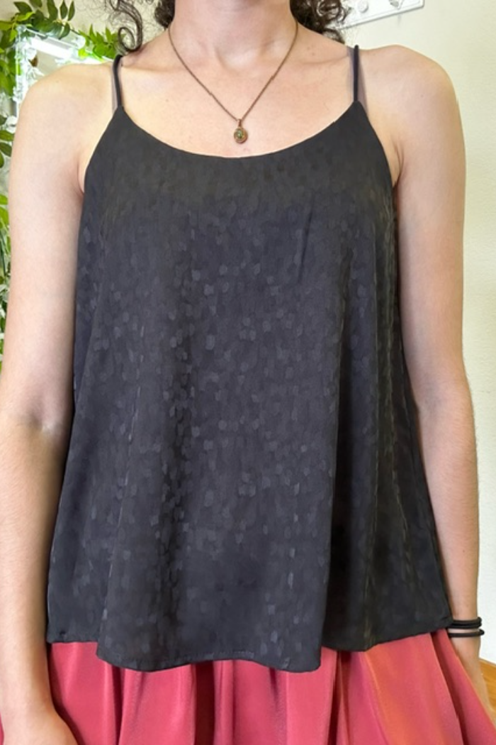 Cami Jacquard Satin Top