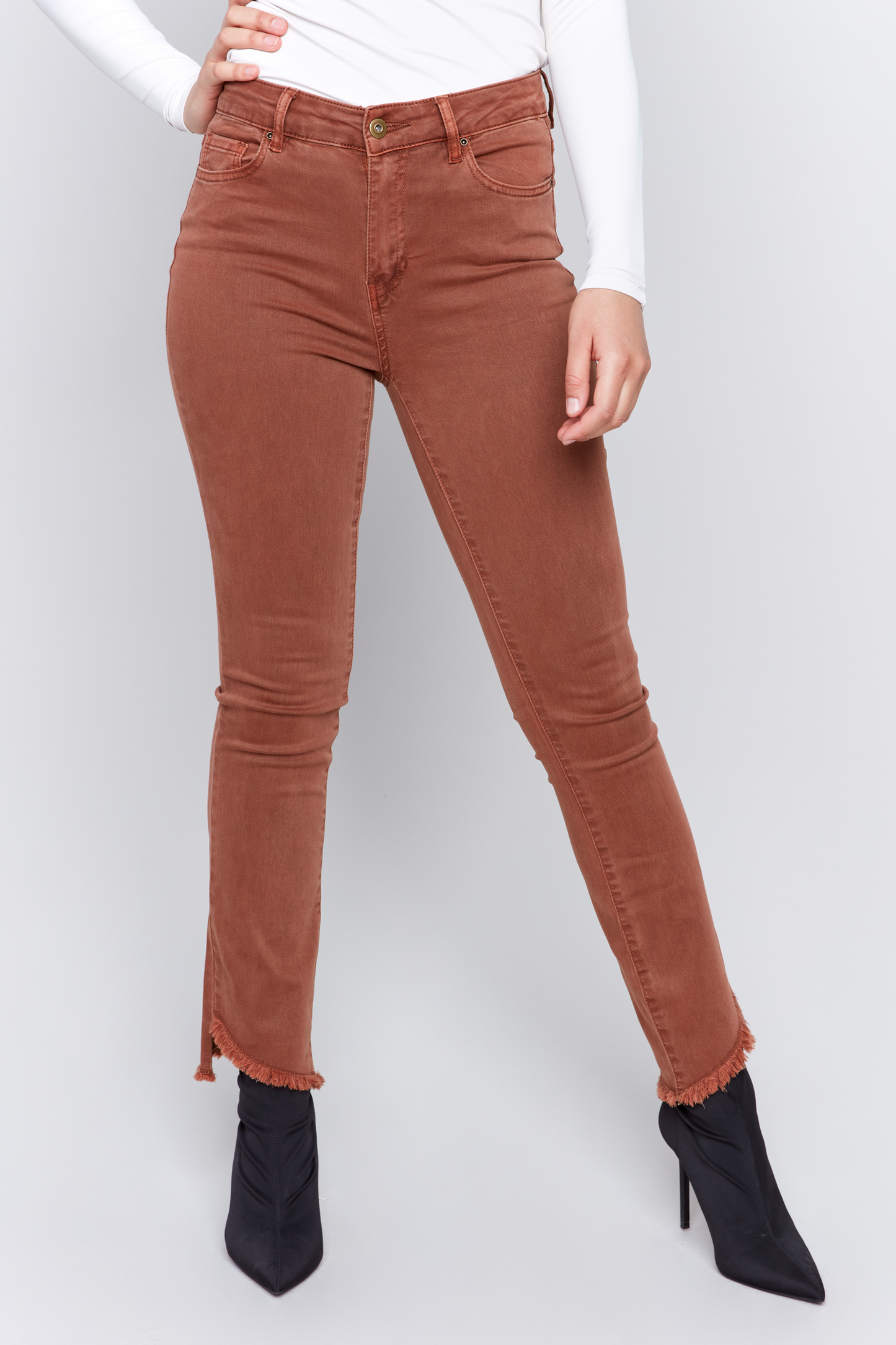Assymetrical Hem Bootcut Pant