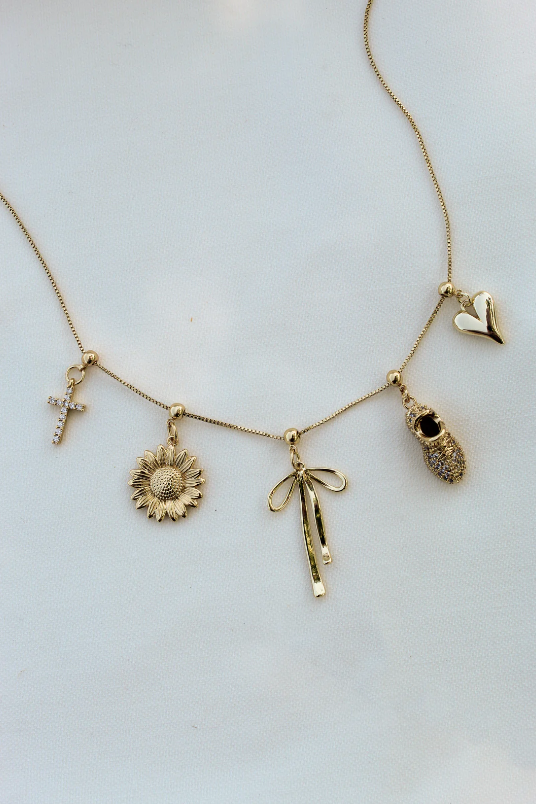 Vintage Heart Drop Charm
